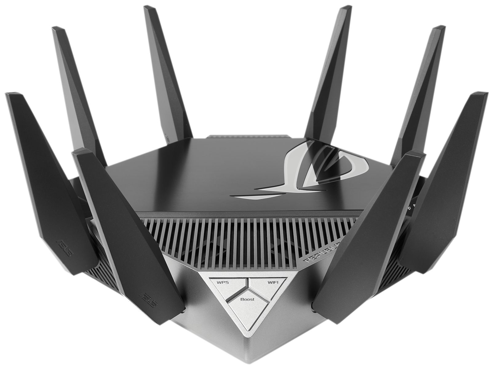 ASUS ROG Rapture GT-AXE11000 Wi-Fi 6E Tri-Band Router, Multi-Gig 2.5G WAN/LAN, 8 Antennen, 1 GB RAM, Schwarz