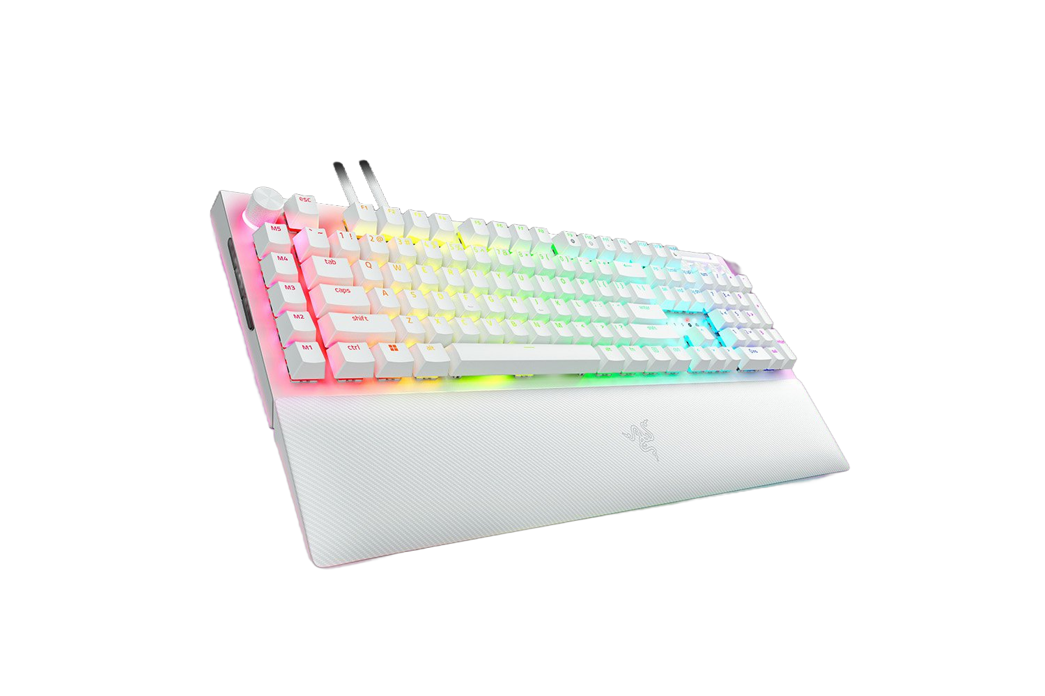 Razer BlackWidow V4 Pro Mechanische Gaming Tastatur mit Razer Chroma RGB (Gru00fcne Schalter) - (USA Layout - QWERTY)