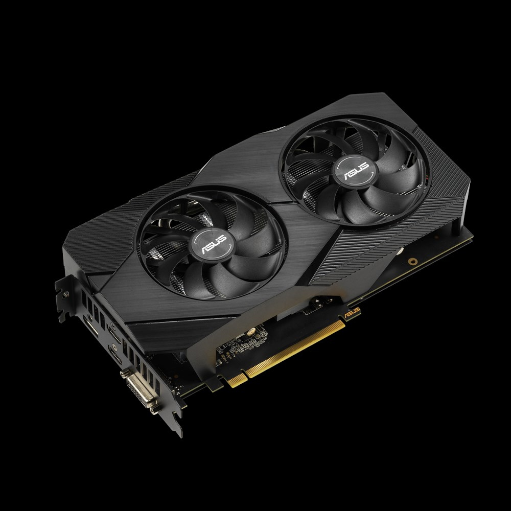 ASUS Dual RTX 2060 O6G EVO Grafikkarte, NVIDIA GeForce RTX 2060, 6 GB GDDR6, PCIe 3.0 x16, 192 Bit, HDMI 2.0b, DisplayPort 1.4, DVI-D, 1x 8-pin, 2x Lüfter