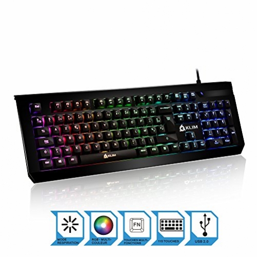 KLIM Domination Mechanische RGB Gaming Tastatur Wired FR-Layout