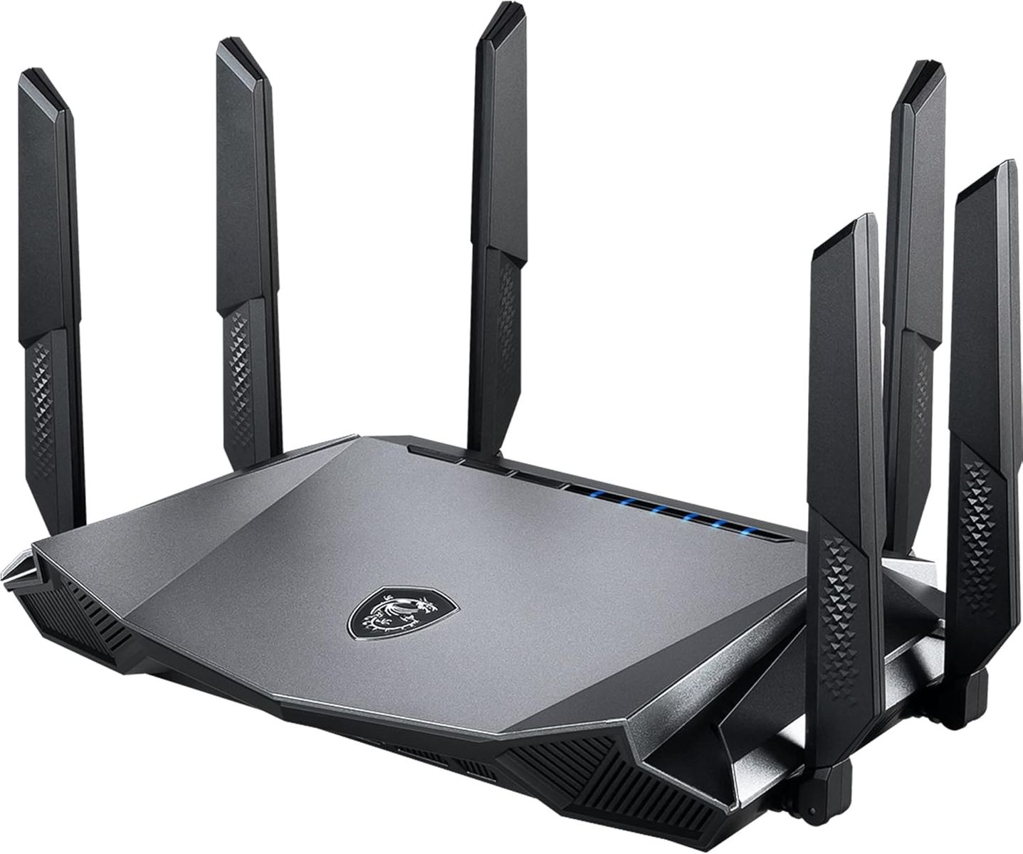 MSI GRAX66 RadiX AX6600 Tri-Band WiFi 6 Gaming Router, AX6600 6600 Mbit/s, 2.5G WAN/LAN, 4x 1G LAN, USB 3.0, AI QoS, MU-MIMO, WPA3, EU