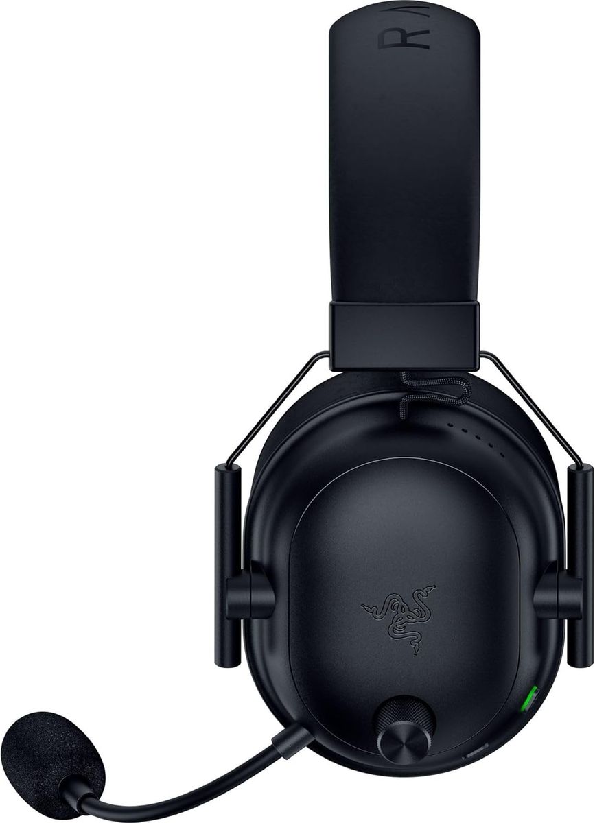 Razer BlackShark V2 HyperSpeed Wireless Gaming-Headset, 2,4 GHz • Bluetooth • USB, THX Spatial Audio, Titan 50 mm Treiber, 70 Std. Akkulaufzeit, Schwarz