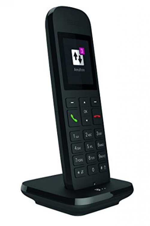 Telekom Festnetztelefon Speedphone 12 in schnurlos Zur Nutzung an aktuellen Routern DECT-CAT-iq Schnittstelle z.B. Speedport Fritzbox 5 cm Farbdisplay