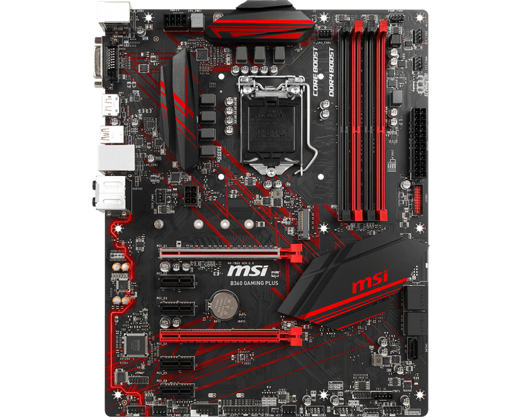 MSI B360 GAMING PLUS Intel® B360 LGA 1151 (Socket H4) ATX