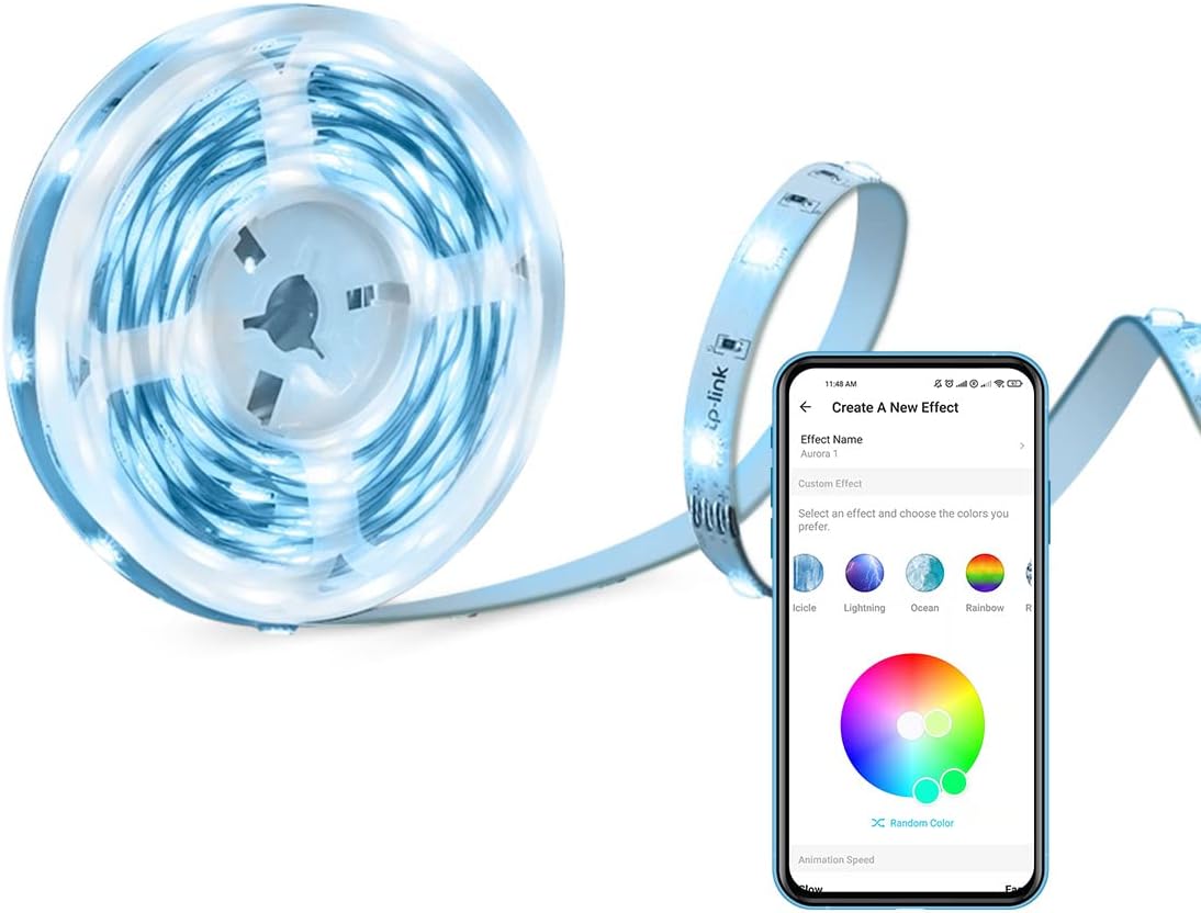 TP-Link Kasa KL430 Smart LED Streifen, WiFi LED Stripe, APP Steuerung & Tapo LED Strip, Wifi LED Streifen, 16 Mio. Farben LED Streifen Bundle mit LED Strip