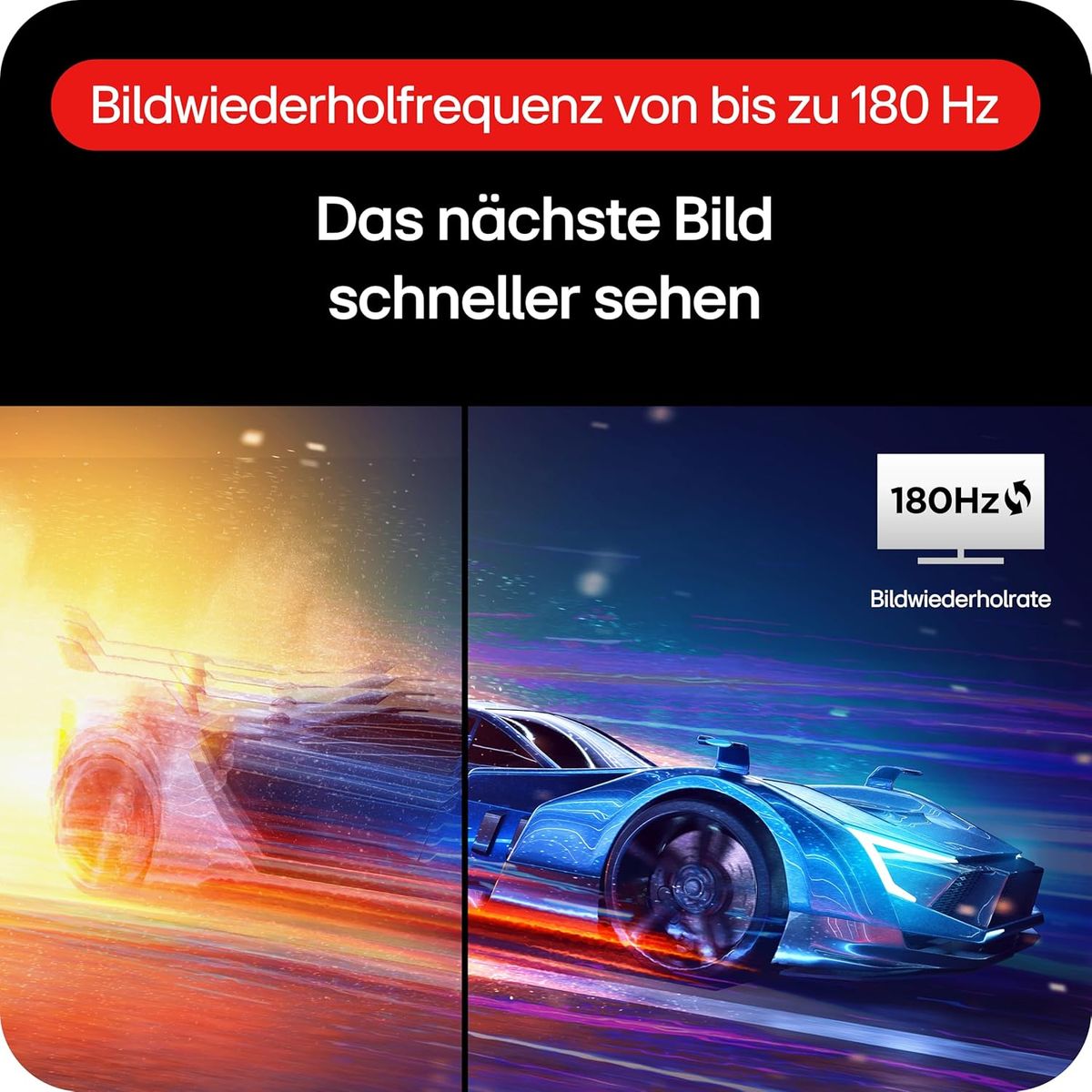 LG Electronics 24GS65F-B.AEU Ultragear™ FHD Gaming IPS-Monitor 24“ (60,47cm), 1920 x 1080, 16:9, 1ms GtG, 180 Hz, HDR10, NVIDIA G-Sync™, AMD FreeSync™ - Schwarz