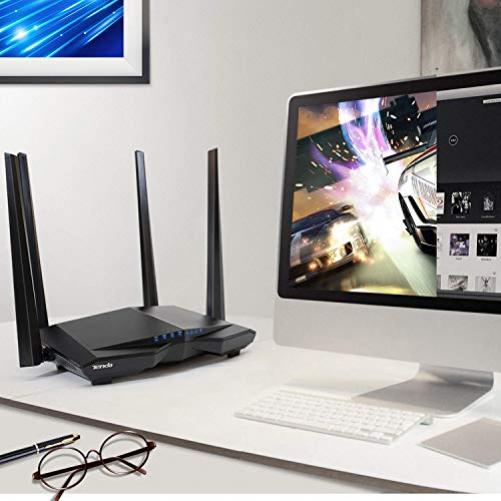 Tenda AC6 AC1200 Dual-Band WLAN-Router 1200 MBit/s 10/100 Ports QoS Beamforming+