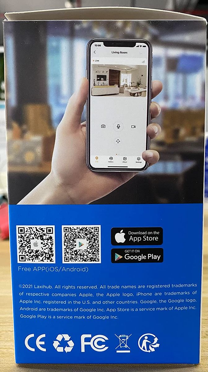 LAXIHUB Hundekamera Überwachungskamera Innen Kamera Hundekamera mit App WLAN 2,4 GHz Haustierkamera 1080P HD Nachtsicht 2-Wege-Audio Pet Security Camera Bewegungs- & Geräuscherkennung Alexa (1PC) 1 Stück