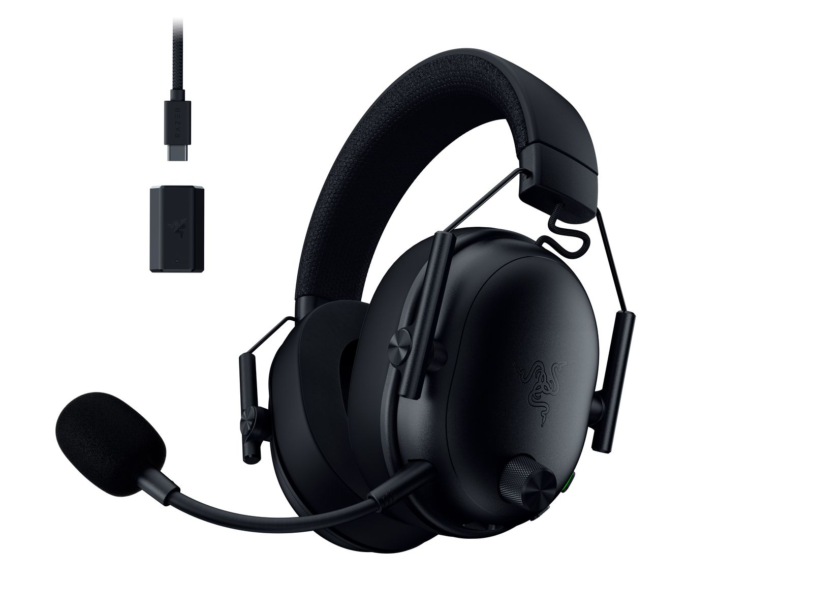 Razer BlackShark V3 Gaming-Headset Kabellos & Verkabelt, USB Typ-A, Bluetooth, 3,5 mm, Boom-Mikrofon, THX Spatial Audio, Schwarz