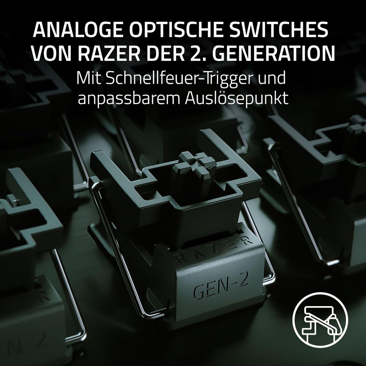 Razer Huntsman V3 Pro Gaming Keyboard Media Buttons Analog Optical Switches Chroma RGB DEU Layout QWERTZ