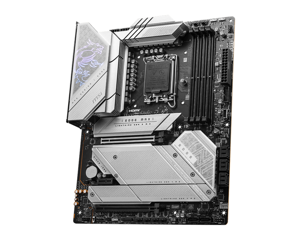 MSI MPG Z790 EDGE TI MAX WIFI Mainboard ATX, LGA 1700, DDR5, Wi‑Fi 7 (802.11be), 2.5GbE, Bluetooth 5.4, 7.1 Audio, 5x M.2, HDMI 2.1
