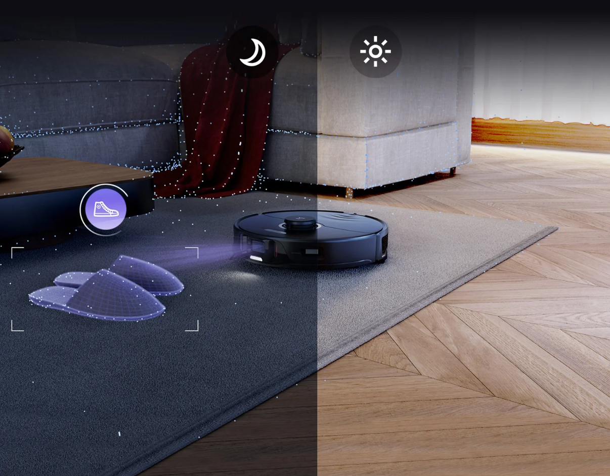 Roborock S8 Pro Ultra Saug- & Wischroboter mit All-in-One-Station, 6000 Pa, 180 min Laufzeit, 350 ml Staubbehälter, 200 ml Wassertank, Schwarz