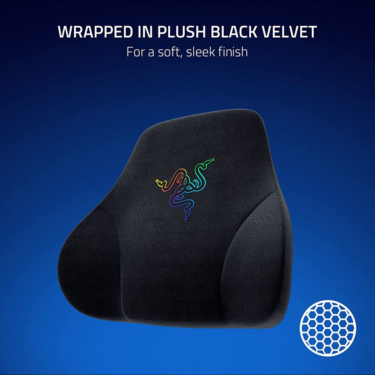 Razer  Head Cushion Chroma RGB Nacken- & Kopfkissen für Gaming Stühle Black