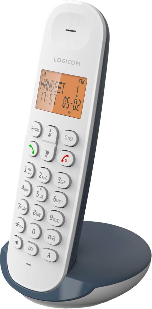 Logicom ILOA 150 Schnurloses Festnetztelefon ohne Anrufbeantworter – Solo – analoge und dect-Telefone – Schiefer