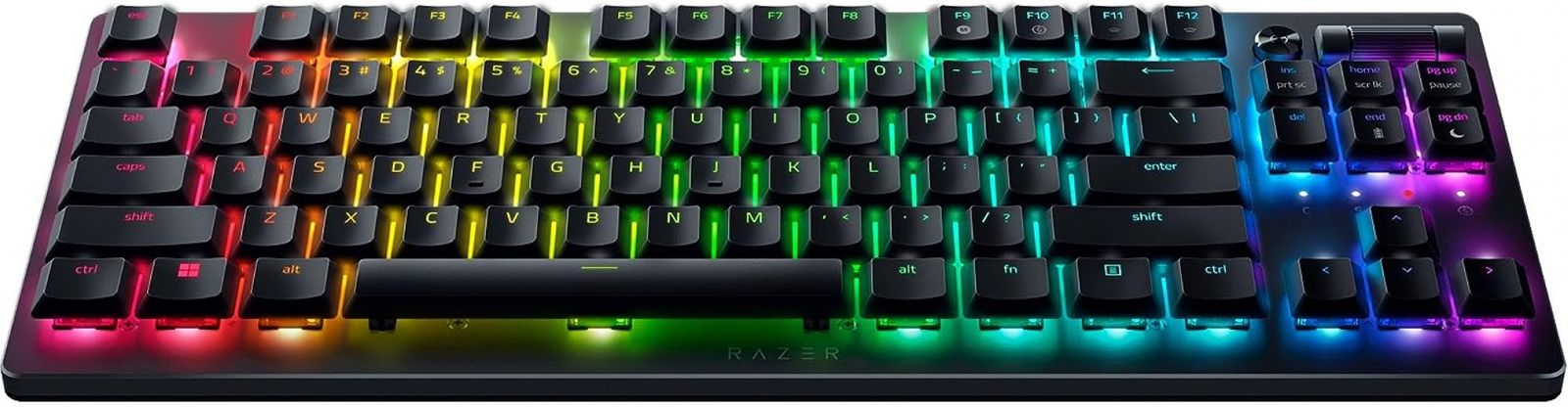 Razer DeathStalker V2 Pro TKL Gaming Keyboard Dual Wireless Optical Red Switches RGB ESP Layout - QWERTY