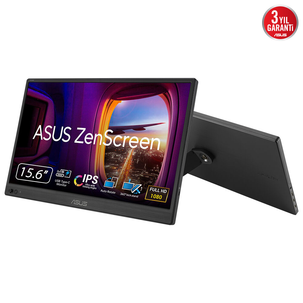 ASUS ZenScreen MB169CK 39,6 cm (15,6") Portable Monitor USB-C Mini-HDMI Full HD IPS 60Hz 5 ms Schwarz