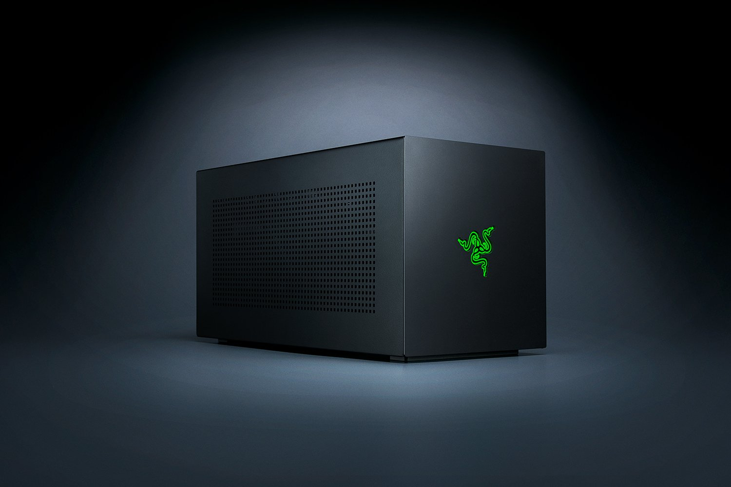 Razer Core X V2 Externes Grafikgehäuse für Thunderbolt-Laptops, Belüftetes Stahlgehäuse, Unterstützt PCIe-Grafikkarten bis 3,5 Slots, Schwarz