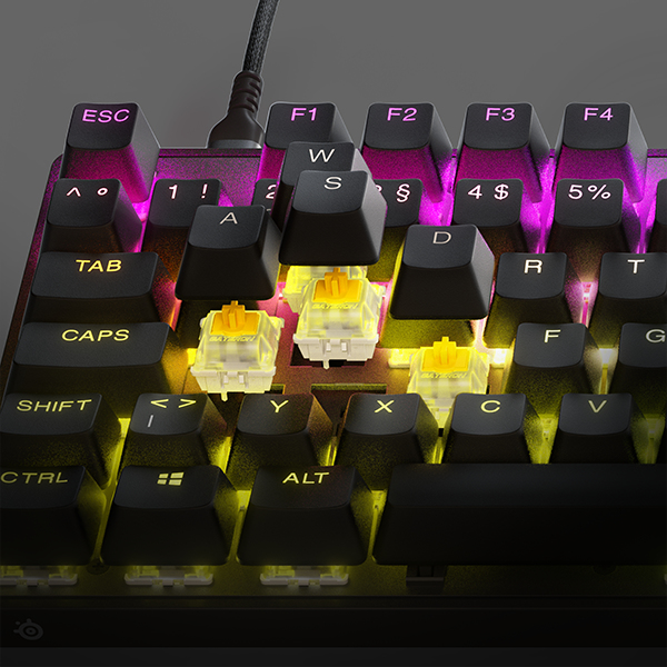 SteelSeries Apex 9 TKL - Mechanische Gaming-Tastatur - Optische Schalter - 2-Punkt Antrieb - Tenkeyless - (GBR Layout - QWERTY)