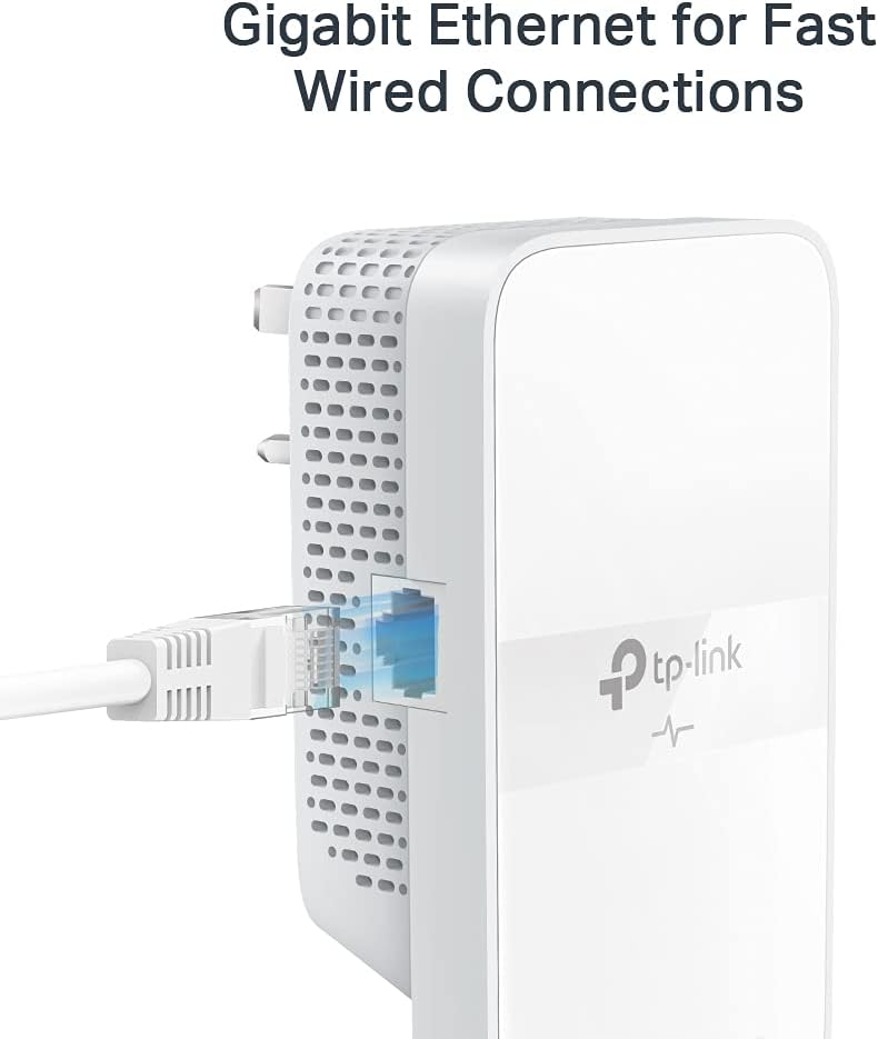 TP-Link TL-WPA7617 UK V1.0 Powerline WLAN Adapter 1200 Mbit/s Wi‑Fi 5 (802.11ac), Gigabit Ethernet, Weiß, UK Stecker