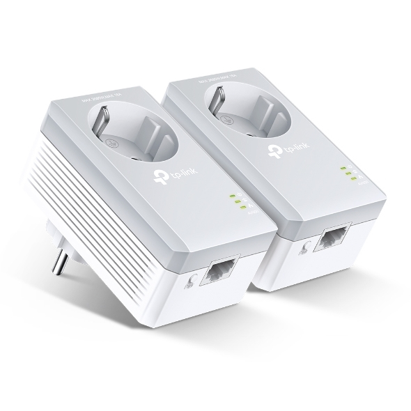 TP-Link TL-PA4010P KIT 500Mbps 2-Ports Pass-Through Powerline Adapter Set