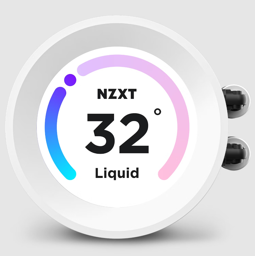 NZXT Kraken Elite 360 RGB All-in-One-Flüssigkeitskühler 360 mm, 3x 120 mm RGB-Lüfter, Weiß, TFT-LCD Display