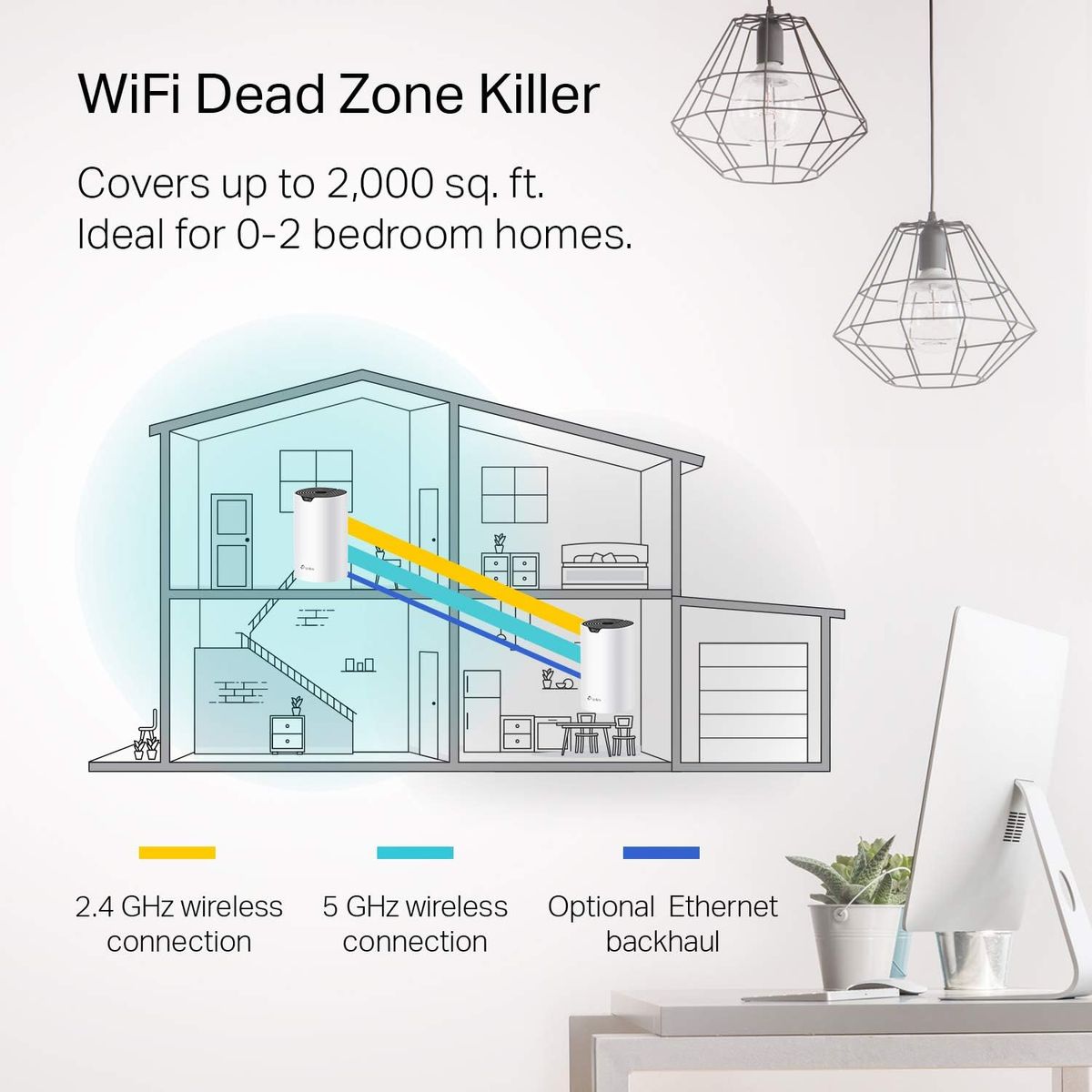 TP-Link Deco S4 1-Pack Mesh-WLAN-System, bis zu 186 m² Abdeckung, Gigabit-Ports, Kindersicherung, Alexa, V2.0, EU