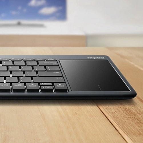 Rapoo K2600 kabellose Multimedia Tastatur mit Touchpad DE-Layout