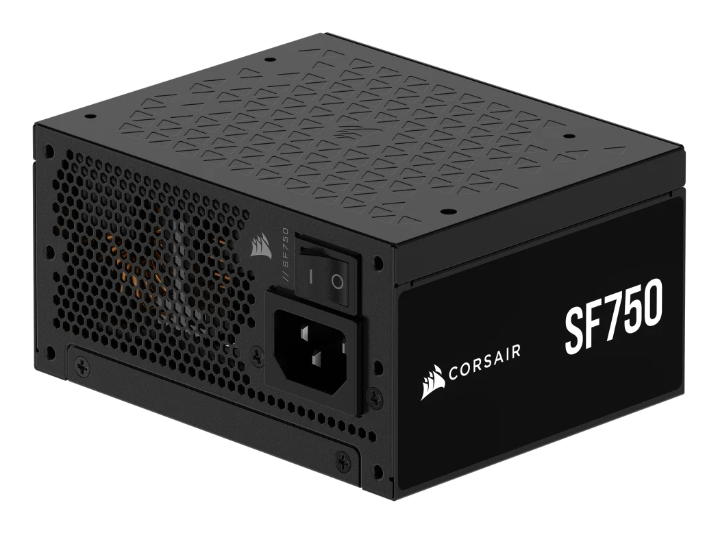 Corsair SF Series CP-9020284-EU SFX-Netzteil 750 W, 80 PLUS Platinum, ATX 3.1, vollständig modular, Zero RPM, Schwarz, EU Stecker