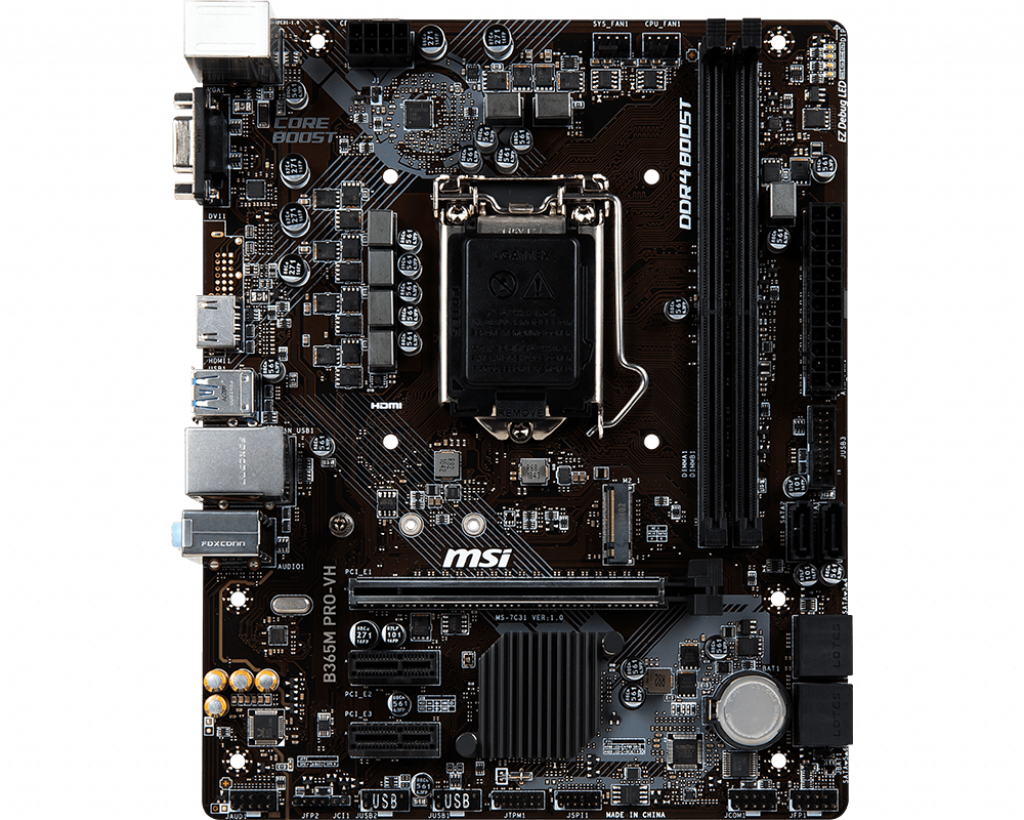 MSI B365M PRO-VH Motherboard Intel B365 LGA 1151 (Socket H4) micro ATX