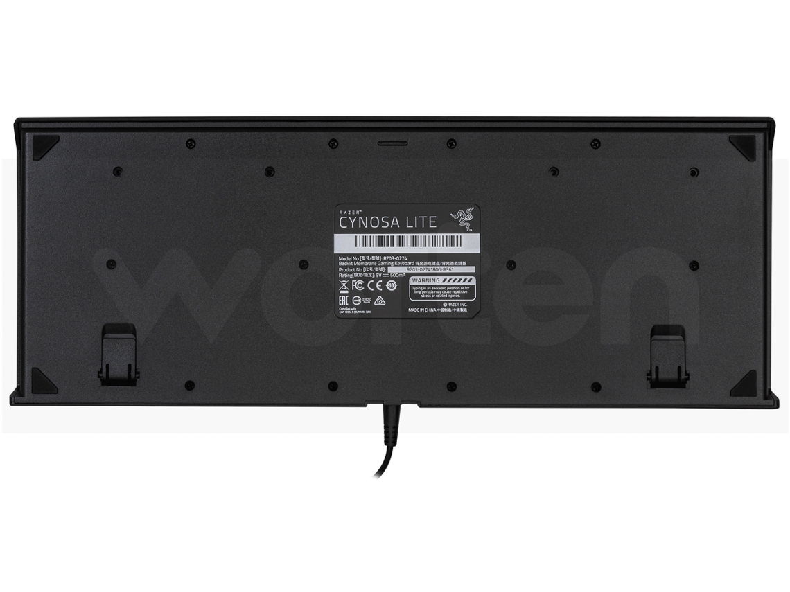 Razer Cynosa Lite Gaming Keyboard Membrane Switches TKL Chroma RGB PRT Layout QWERTY