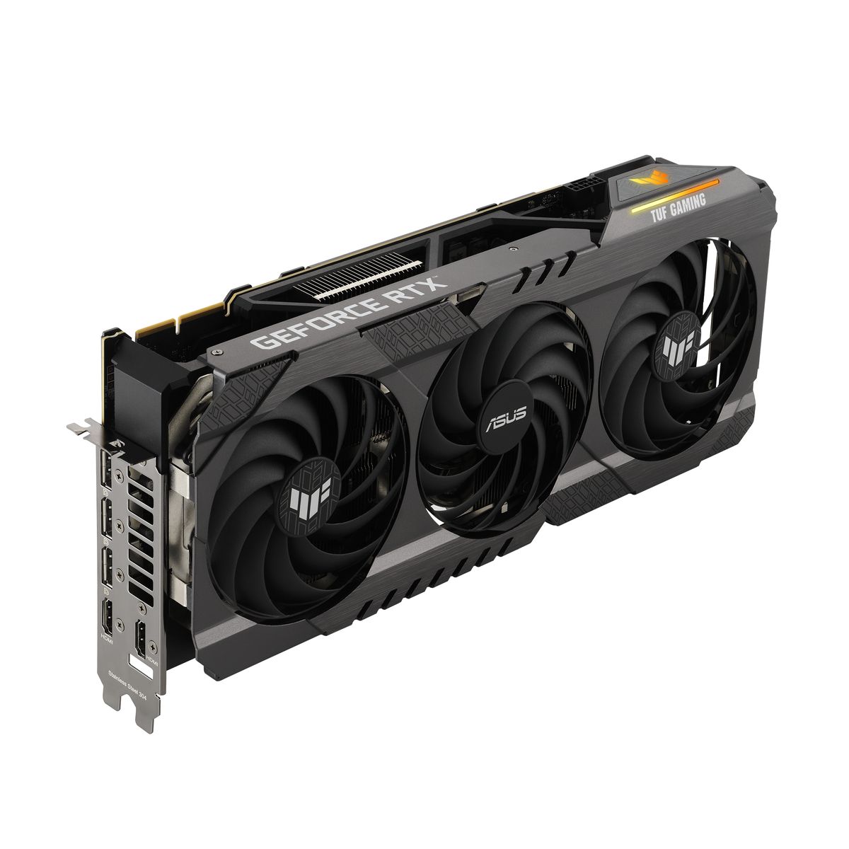 ASUS TUF-RTX3090TI-O24G-GAMING 90YV0HC1-M0NA00 NVIDIA GeForce RTX 3090 Ti, 24 GB GDDR6X, PCIe 4.0, 3x DisplayPort, 2x HDMI, 16-pin, 3x Lüfter, 3,2 Slots