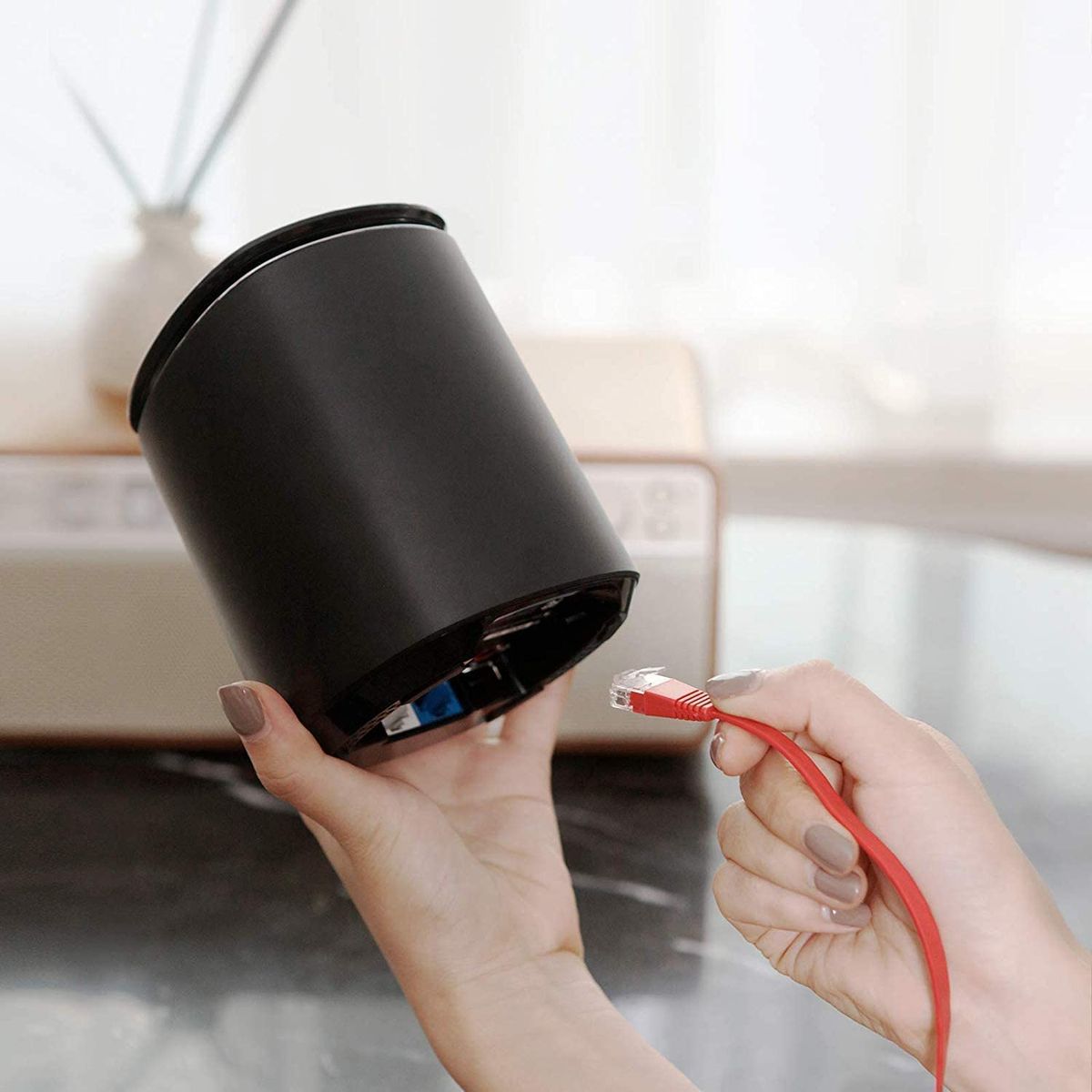 Mercku M2 Queen EU-Version WLAN-Mesh Router Dual-Band, bis zu 279m² Wi-Fi, AC1200 M2 Queen Router