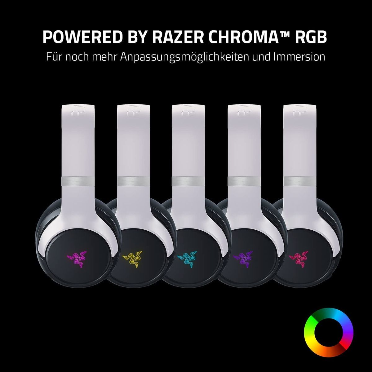 Razer Kaira Pro for PlayStation Gaming Headset Dual Wireless Stereo Chroma RGB for PS PC Mobile Mercury