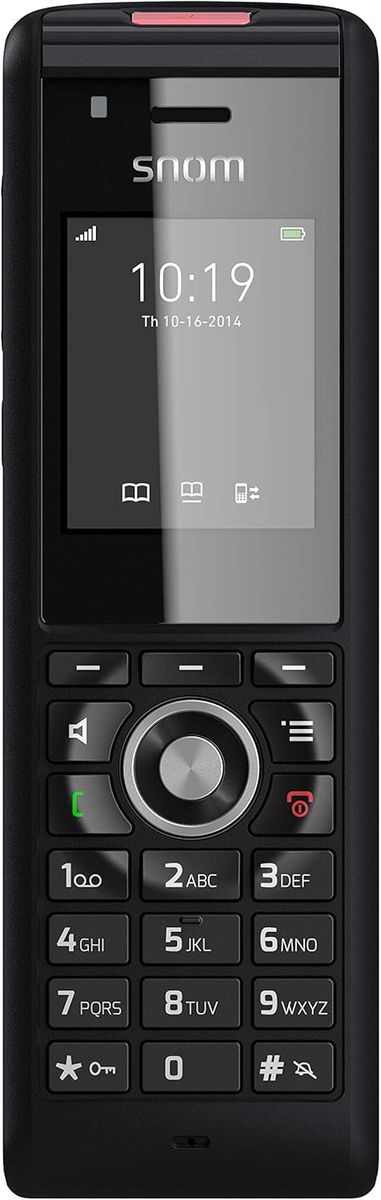 Snom M85 Industrial DECT-Mobilteil (2 “176 x 220 px TFT, Alarmschlüssel, 3,5-mm-Headset-Buchse, Vibrationsalarm, beleuchtete Tasten, IP65, Bluetooth), Schwarz