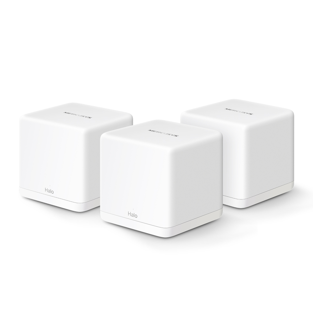 Mercusys Halo H60X Mesh-System 3er-Pack, Dual-Band (2,4/5 GHz) Wi-Fi 6 1500 Mbit/s, Weiß, EU, V1.0