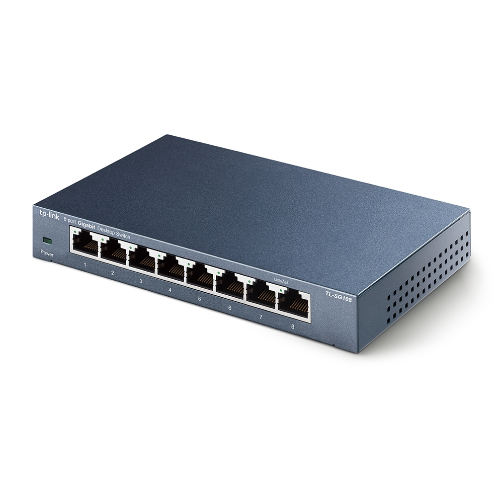 TP-Link TL-SG108 Netzwerk-Switch Unmanaged L2 Gigabit Ethernet (10/100/1000) Schwarz