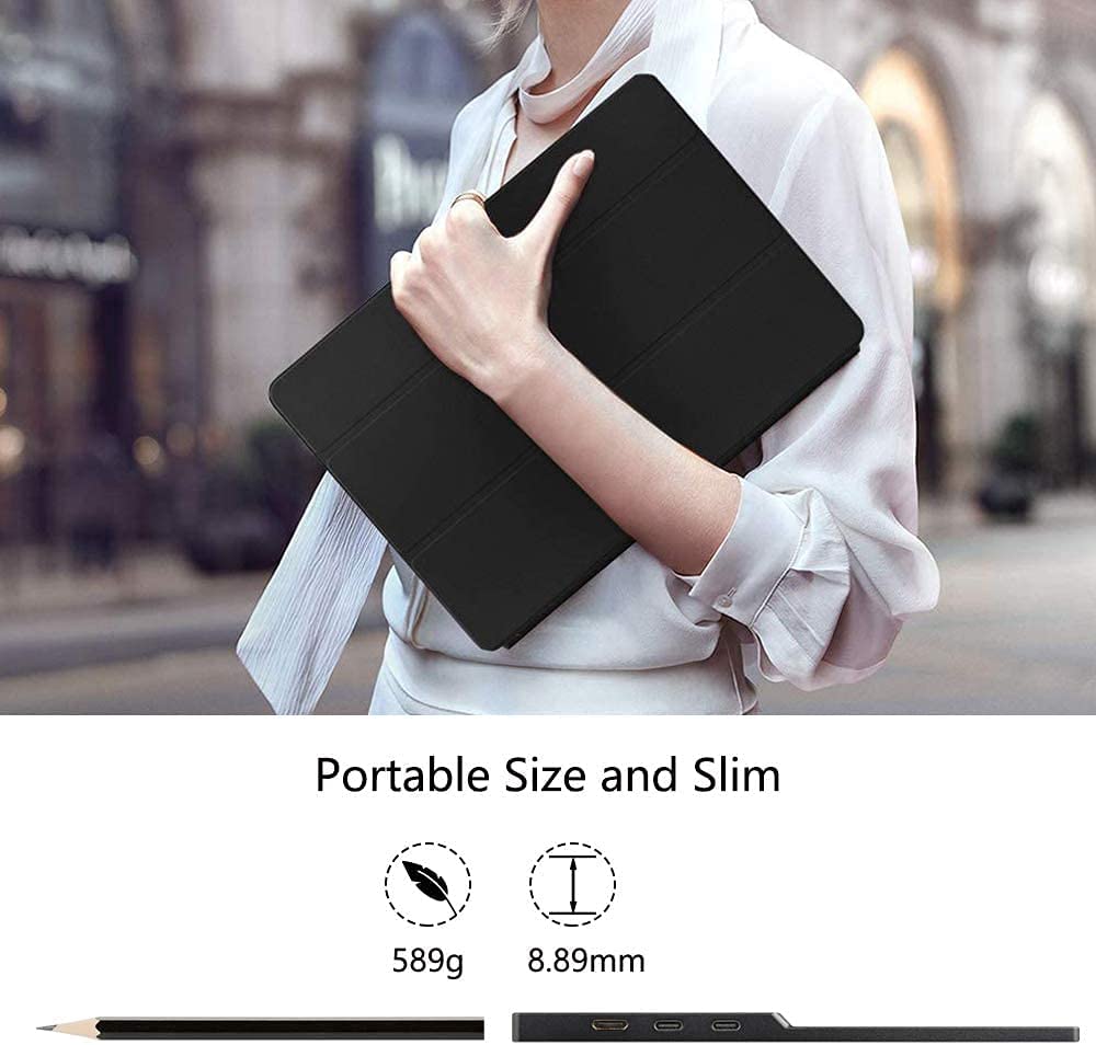 IVV 13.3" Portable Monitor 13.3" IPS UHD 3840x2160 for PC Notebook Mobile Phone