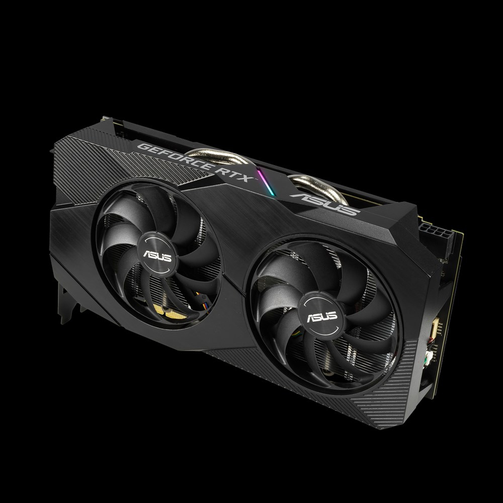 ASUS Dual RTX 2060 6GB EVO Grafikkarte, NVIDIA GeForce RTX 2060, GDDR6, 192 Bit, 14000 MHz, 2x HDMI, 1x DisplayPort, 1x DVI-D, PCIe 3.0, 8-pin