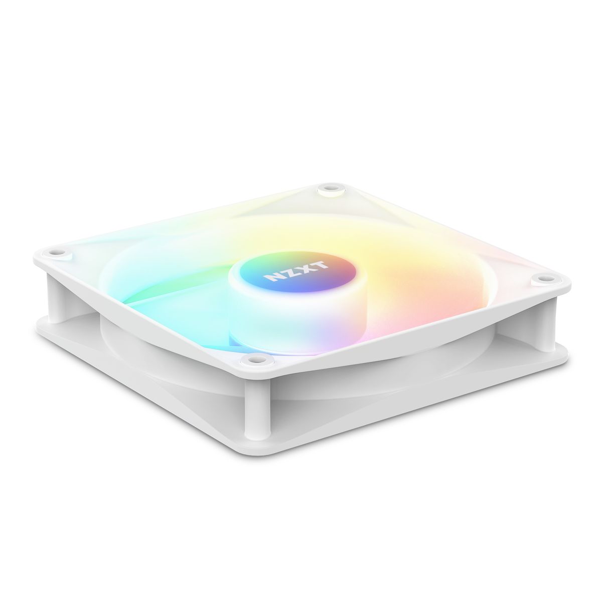 NZXT F140 RGB Core Gehäuselüfter 140 mm, RGB, PWM, 500–1500 RPM, 3,22 mmH2O, Weiß, 1 Stück