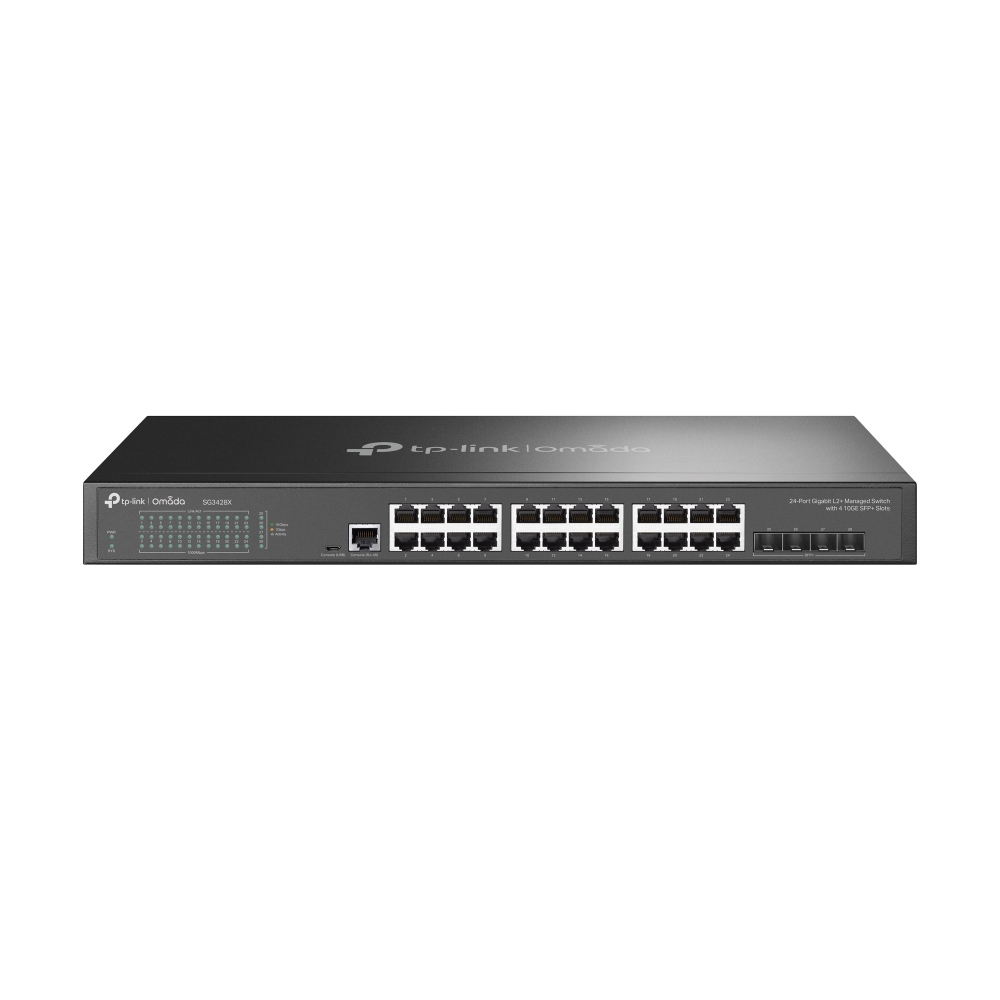 TP-Link Omada SG3428X Netzwerk-Switch Managed L2+/L3 Gigabit Ethernet (10/100/1000) 1U Schwarz