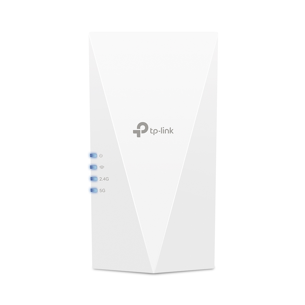 TP-Link RE3000X (DE) V1.0 AX3000 Mesh WiFi 6 Extender, Dual-Band 2402 Mbit/s, HE160, Gigabit Ethernet, interne Antennen, Weiß, EU