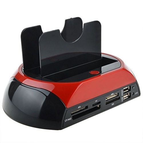 Tempo di Saldi Docking Station 2 Hard Disk 2.5 3.5 SATA IDE SATA USB 2.0 3.0 HDD Player SD