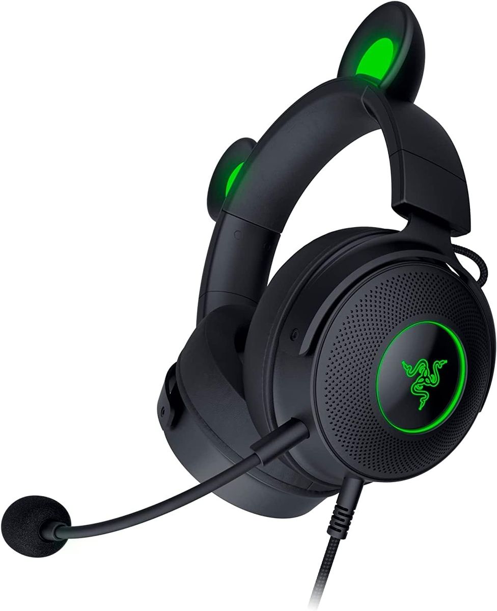 Razer Kraken Kitty V2 Pro Gaming Headset USB Virtual 7.1 Surround-Sound for PC PS Switch Black