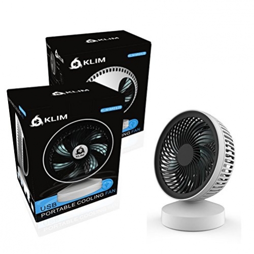 KLIM Breeze USB Fan - High Performance Portable Desk Fan