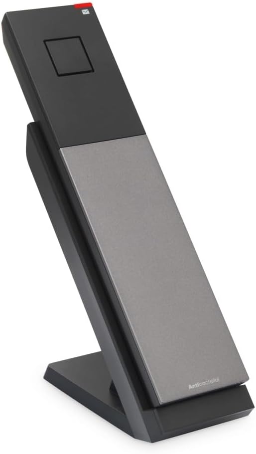 Snom HD3 schnurloses Festnetztelefon - DECT-Mobilteil mit Ladeschale Für HD351W, Kurzwahlfunktion, Freisprechfunktion, bis zu 4 Mobilteile erweiterbar, PoE oder WLAN mit Netzteil