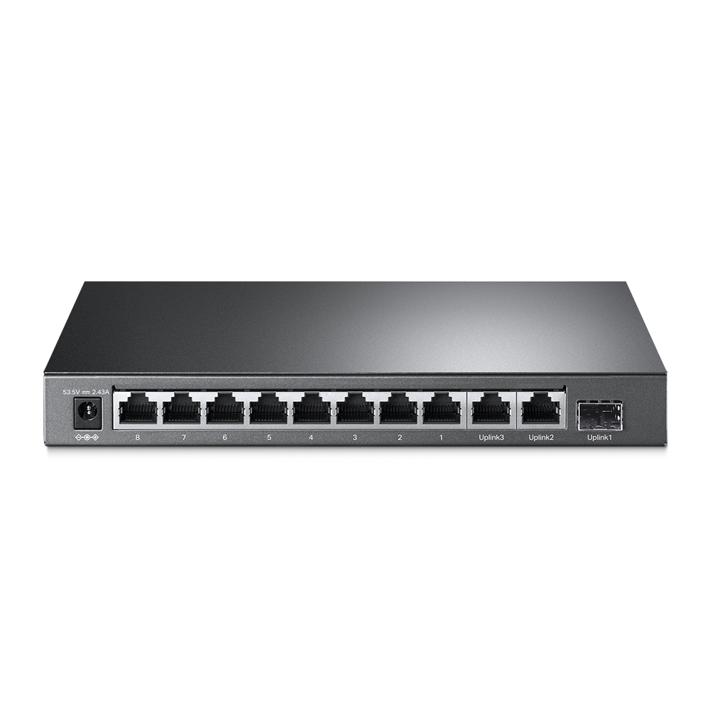 TP-Link TL-SG1210MP(UN) V3.0 10-Port Gigabit Desktop Switch, 8x PoE+ (123 W), Unmanaged, 1x Combo SFP, Desktop, EU
