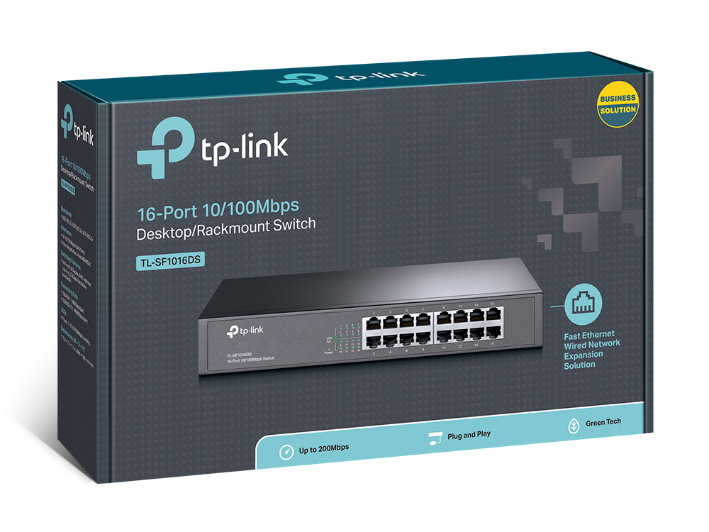 TP-Link 16-Port-10/100Mbit/s-Switch