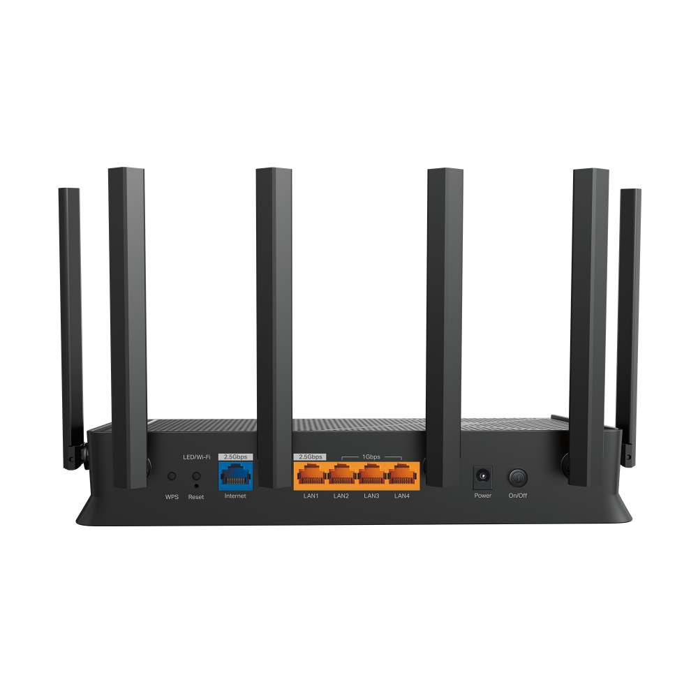 TP-Link Archer BE400 WLAN-Router Wi-Fi 7 Dual-Band 5764 Mbit/s 2.5G Ethernet 4x LAN USB 3.2 Gen1 Schwarz EU V1.0