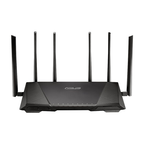 ASUS RT-AC3200 WLAN-Router Tri-Band 3200 Mbit/s Gigabit Ethernet USB 3.0 AiProtection AiCloud Schwarz
