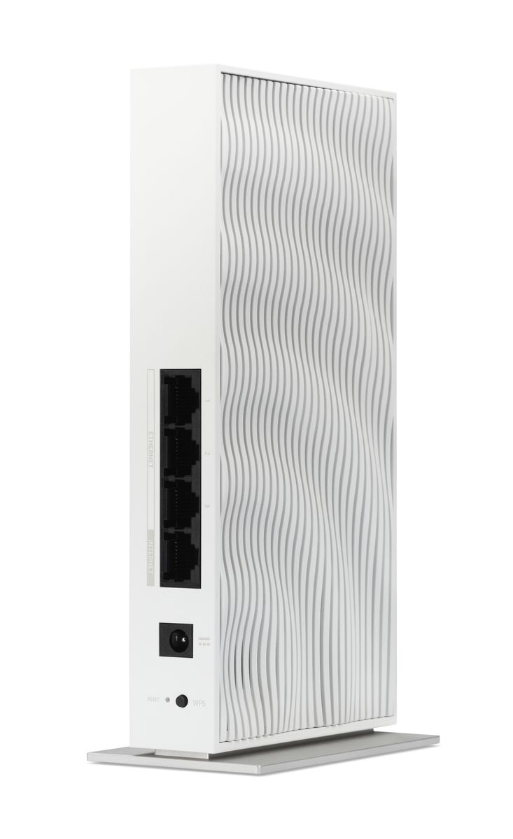 Acer Wave 7 Wi‑Fi 7 Mesh Router, Dual‑Band (2.4 GHz + 5/6 GHz), 5764 Mbit/s, Gigabit Ethernet, 4x LAN, RJ45 WAN, EU